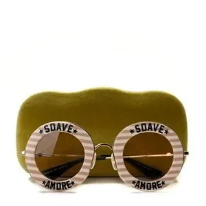 Gucci | Accessories | Gucci Womens Round Nude Gold Pink  display picture 3